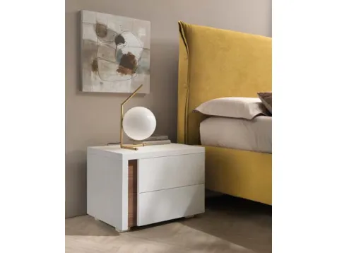 Comodino Malindi Noce Bianco